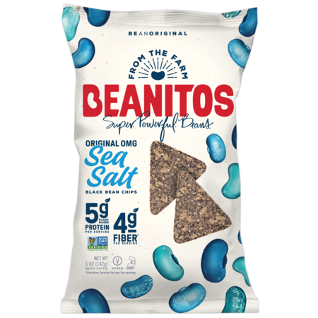 BEANITOS Beanitos Classic Bean Chips Orig OMG Sea Salt Black Bean 5.0 oz., PK6 1500